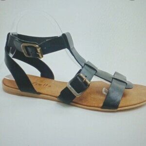 Mariella  Gladiator black leather sandals size 9.5